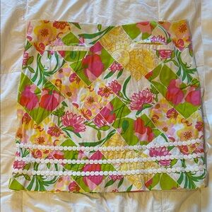 Lilly Pulitzer Floral Pencil Skirt